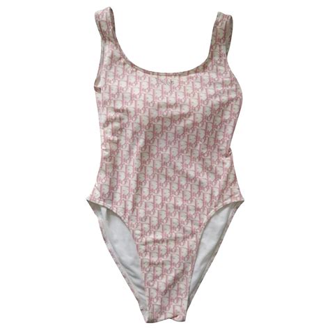 christian dior swimsuit pink|Christian Dior swimsuit one piece.